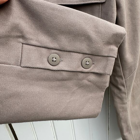 Alo Light Cocoa Main Character High-Waist Wide Leg Trouser Cropped Jacket XS - Picture 16 of 16